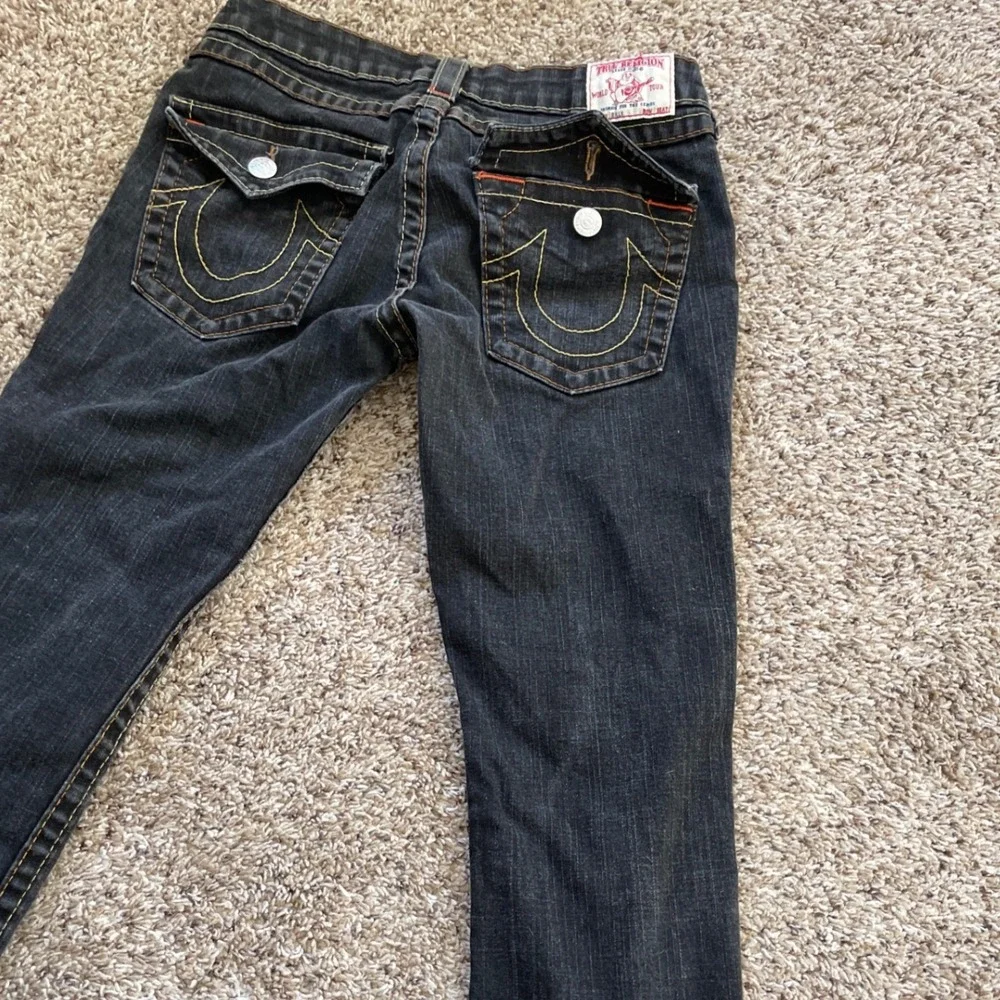 True Religion Billy Super T Jeans Mens Size 30 Y2K Thick Stitch Straight Leg USA